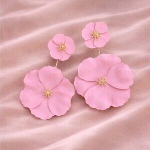 Blossom Pink Flower Earrings